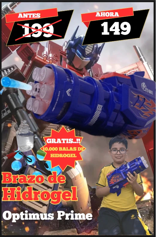 Brazo Hidrogel ( Optimus Prime)